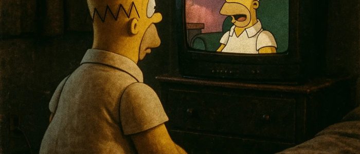 Fernsehserien herunterladen, Homer Simpson is watching Homer.