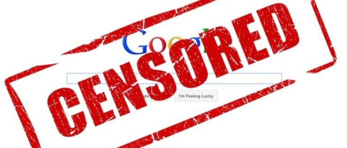 google censored, Zensur