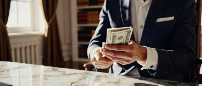 lawyer counting money