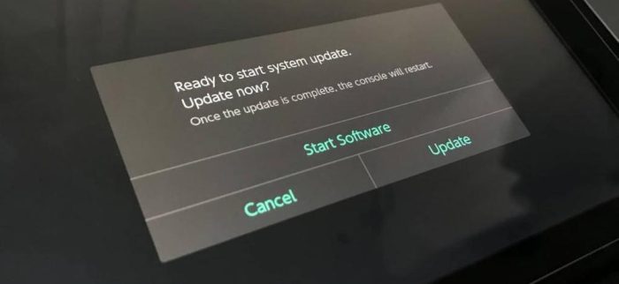 Nintendo Switch Firmware Update