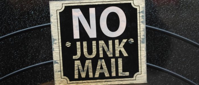 no junkmail, Schild in Irland, Foto von Lars Sobiraj.