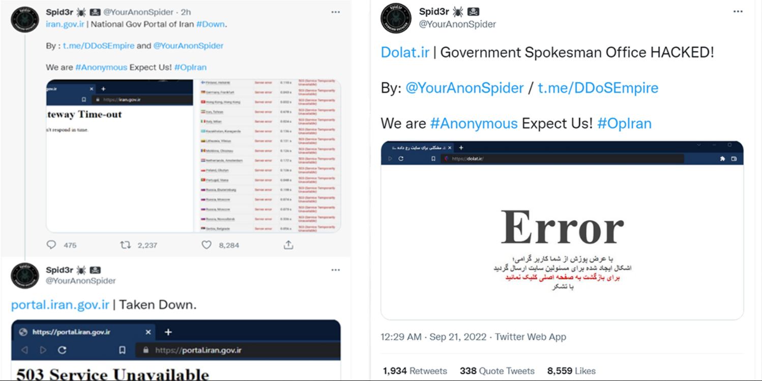 Anonymous hackt die iranische Regierung