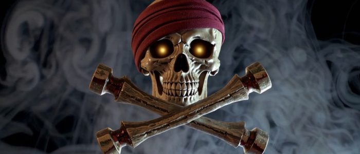 Pirate Mystery, a pirate skull