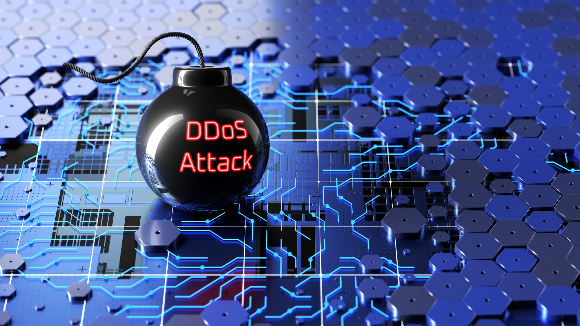 Dieser DDoS-Angriff kann eine Bombe sein. (Symbolbild)