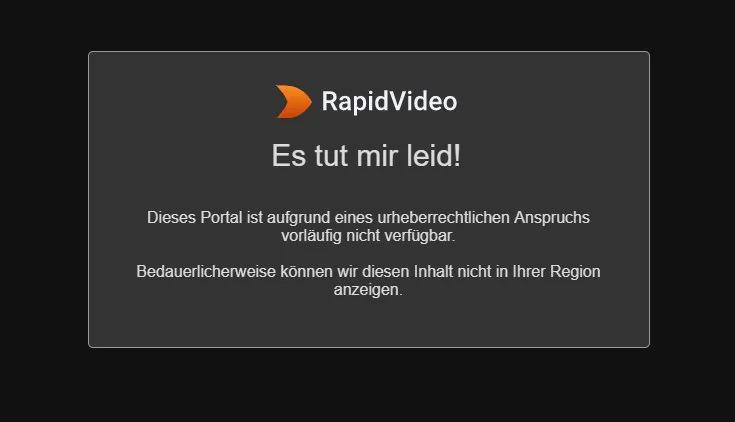rapidvideo fehlermeldung kinox.to