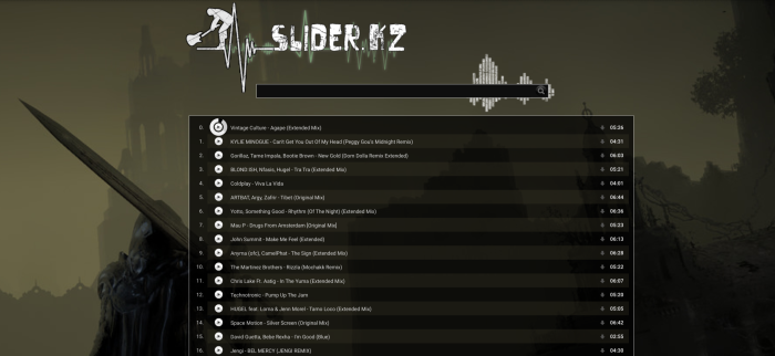 slider.kz, screenshot