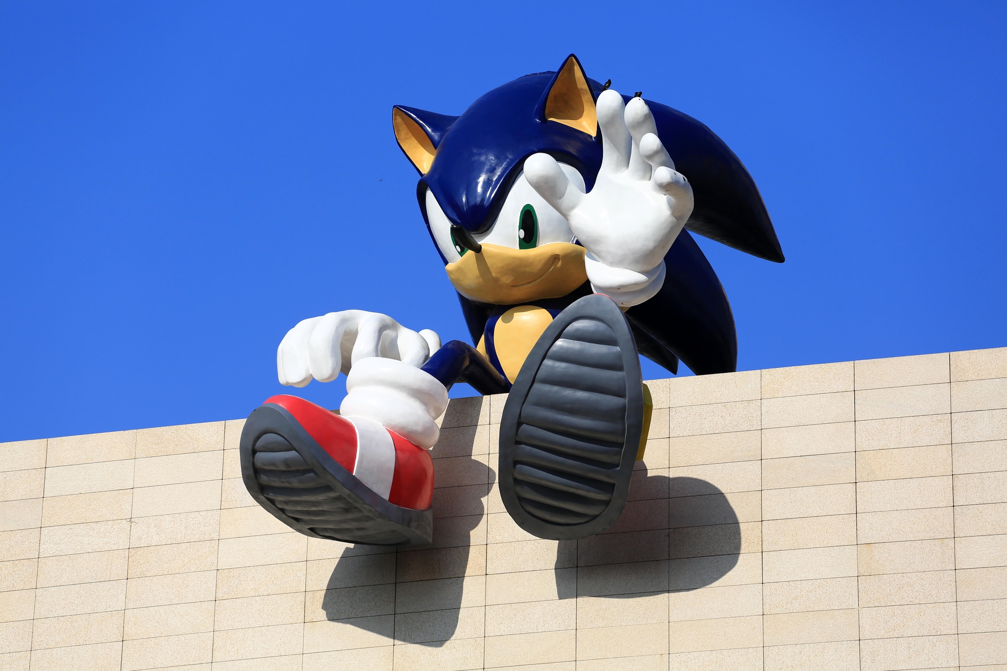 Ansicht einer Skulptur von Sonic