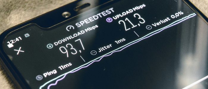 Speedtest auf einem Smartphone