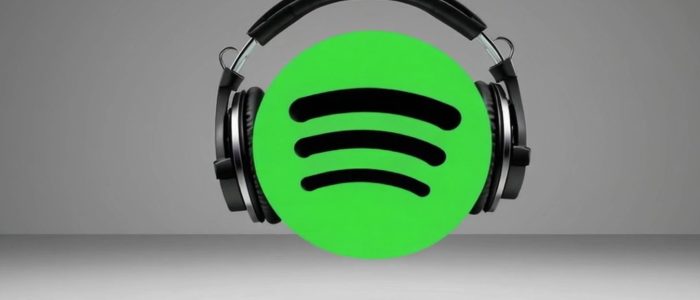Spotify with headphones