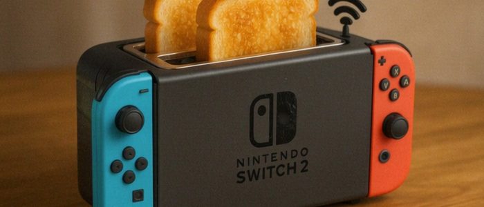 Die Nintendo Switch 2 als Toaster.